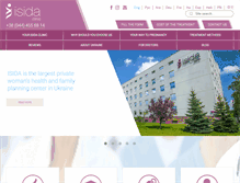 Tablet Screenshot of isida-ivf.com